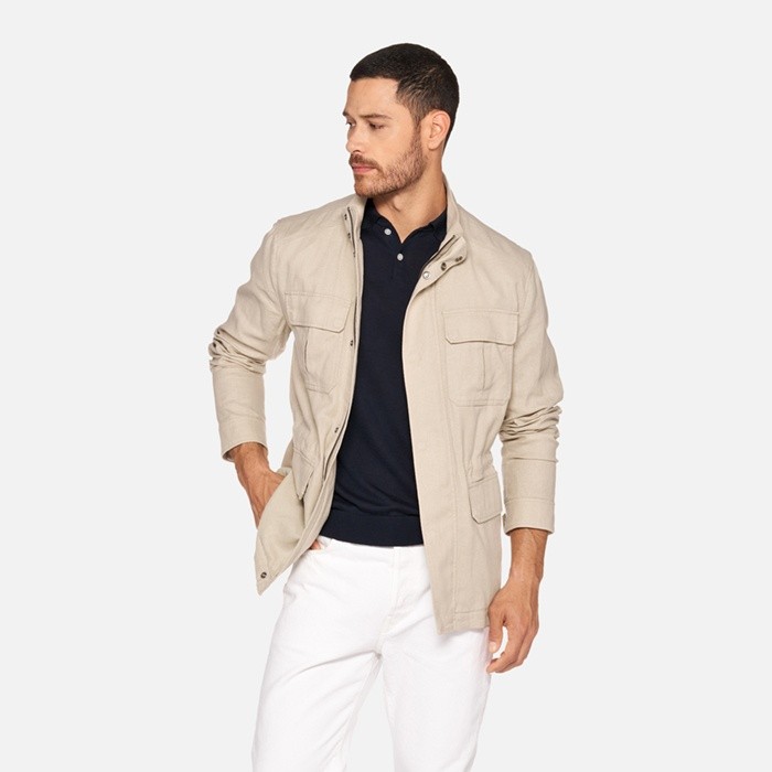 Mid-season jacket RECANATI MAN Humus | GEOX