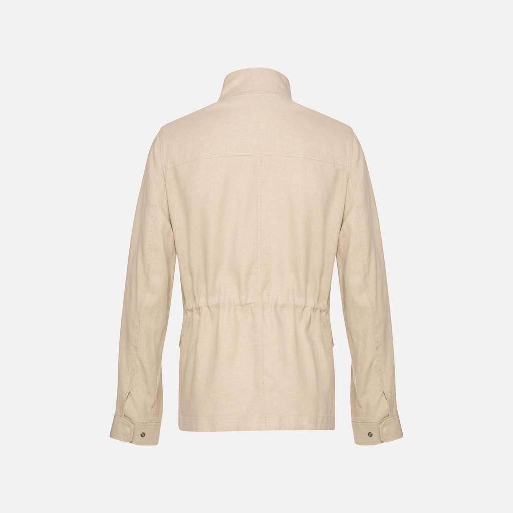 Mid-season jacket RECANATI MAN Humus - image number 6 | GEOX