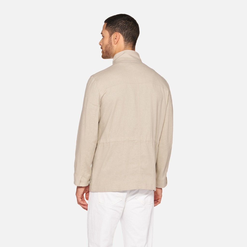 Mid-season jacket RECANATI MAN Humus - image number 3 | GEOX