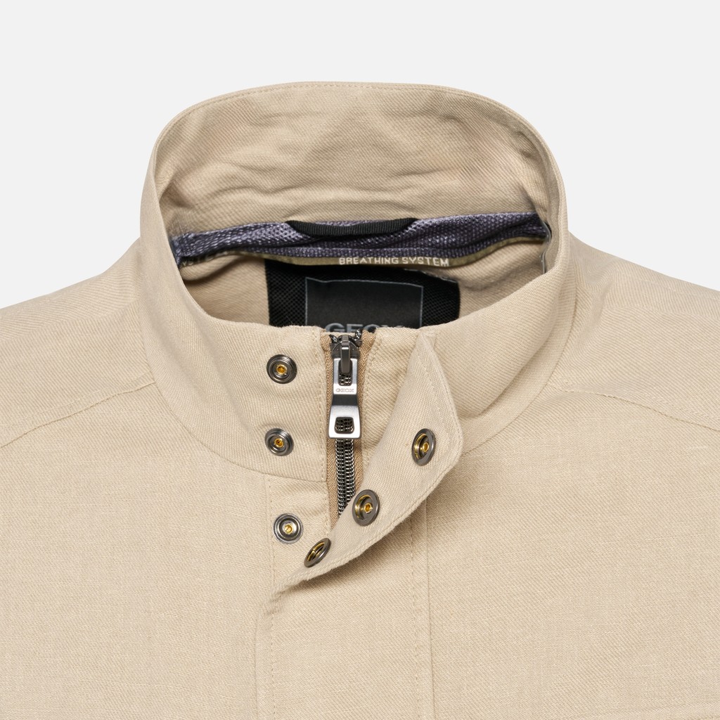 Mid-season jacket RECANATI MAN Humus - image number 8 | GEOX