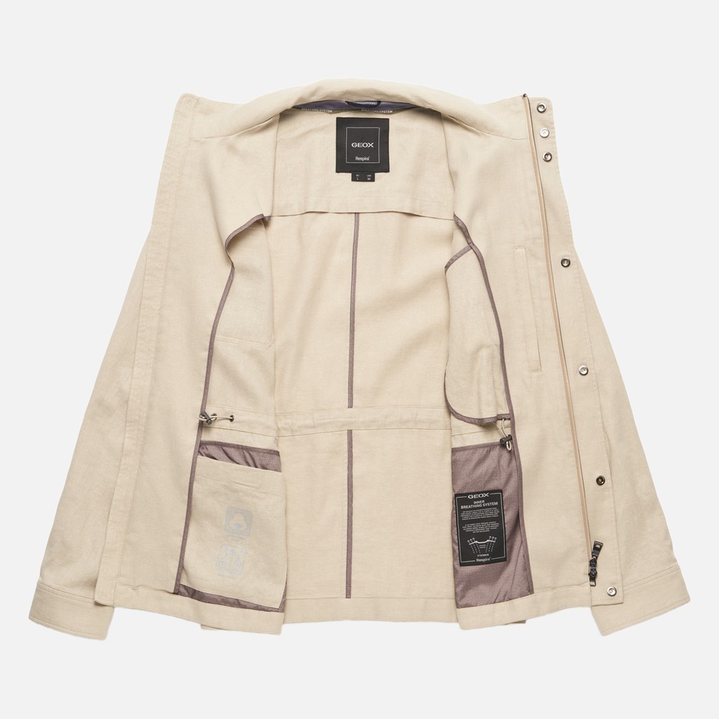 Mid-season jacket RECANATI MAN Humus - image number 10 | GEOX