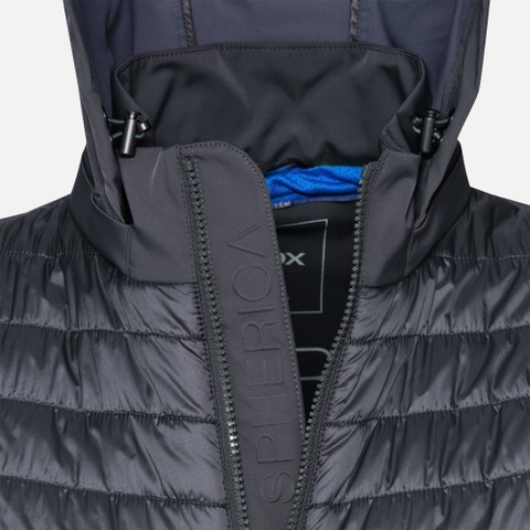 Parka corto SPHERICA UOMO Blu Notte - image number 4 | GEOX
