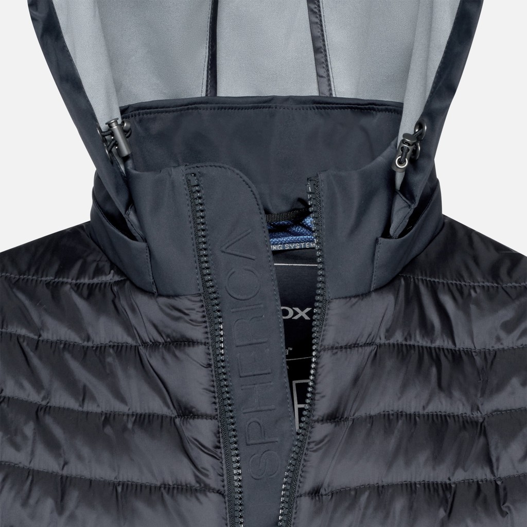 Parka court SPHERICA HOMME Bleu nuit - image number 5 | GEOX