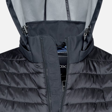 Parka court SPHERICA HOMME Bleu nuit - image number 5 | GEOX