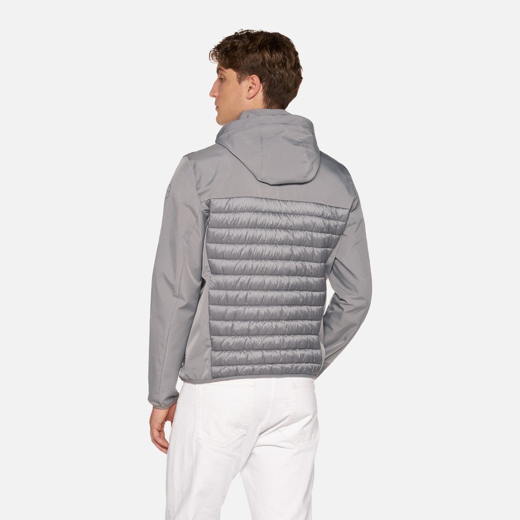 Kurzer Parka SPHERICA HERR Rauchgrau - image number 3 | GEOX