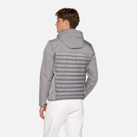 Kurzer Parka SPHERICA HERR Rauchgrau - image number 3 | GEOX