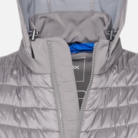 Kurzer Parka SPHERICA HERR Rauchgrau - image number 8 | GEOX
