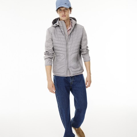 Kurzer Parka SPHERICA HERR Rauchgrau - image number 9 | GEOX