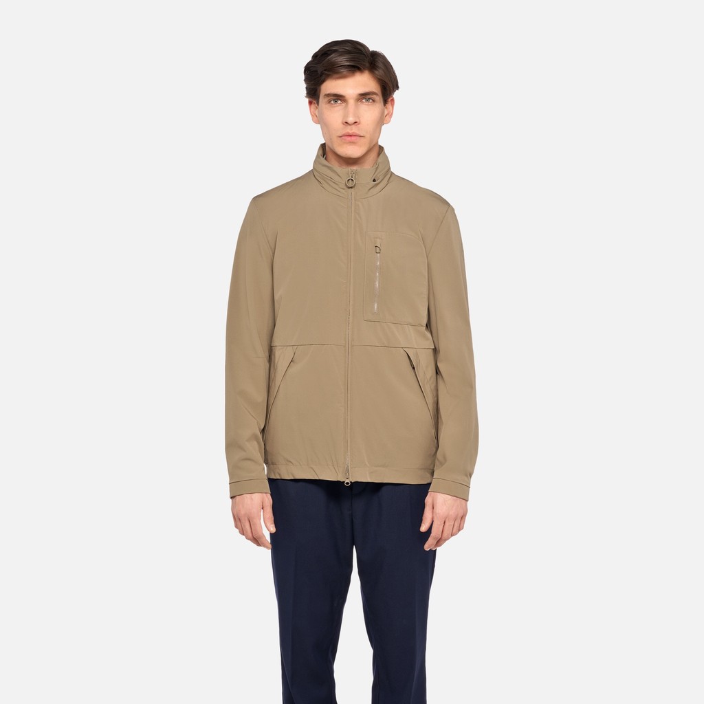 Mid-season jacket SPHERICA MAN Sepia tint - image number 1 | GEOX