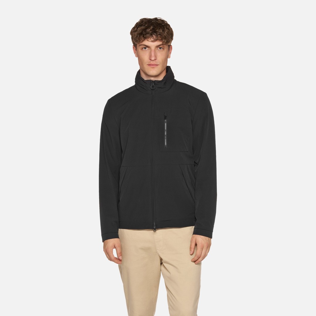 Mid-season jacket SPHERICA MAN Caviar - image number 2 | GEOX