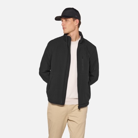 Mid-season jacket SPHERICA MAN Caviar | GEOX