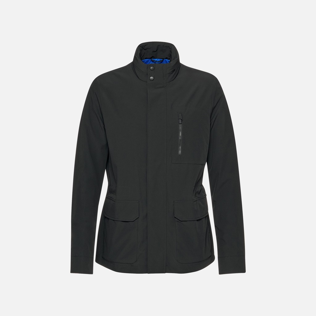 Mid-season jacket SPHERICA MAN Caviar - image number 4 | GEOX