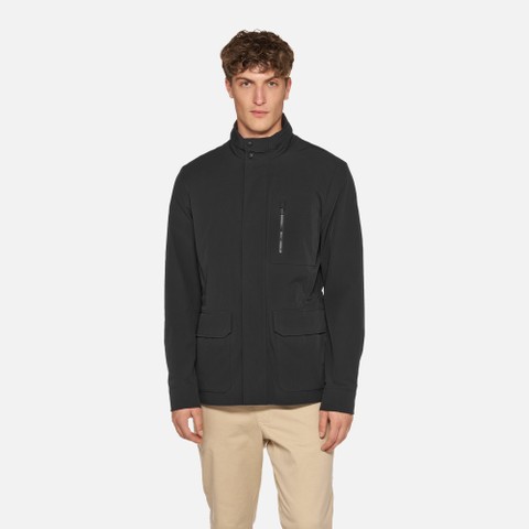 Mid-season jacket SPHERICA MAN Caviar - image number 1 | GEOX