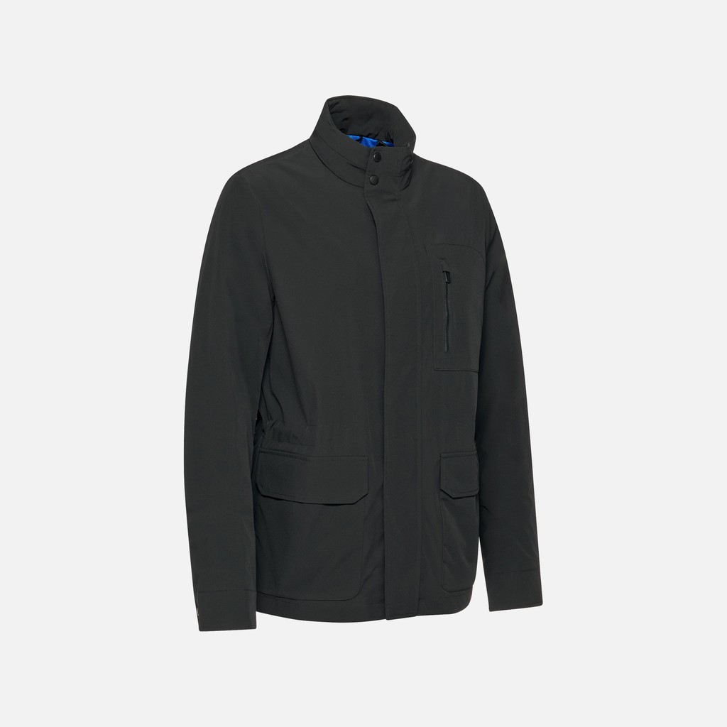 Mid-season jacket SPHERICA MAN Caviar - image number 5 | GEOX