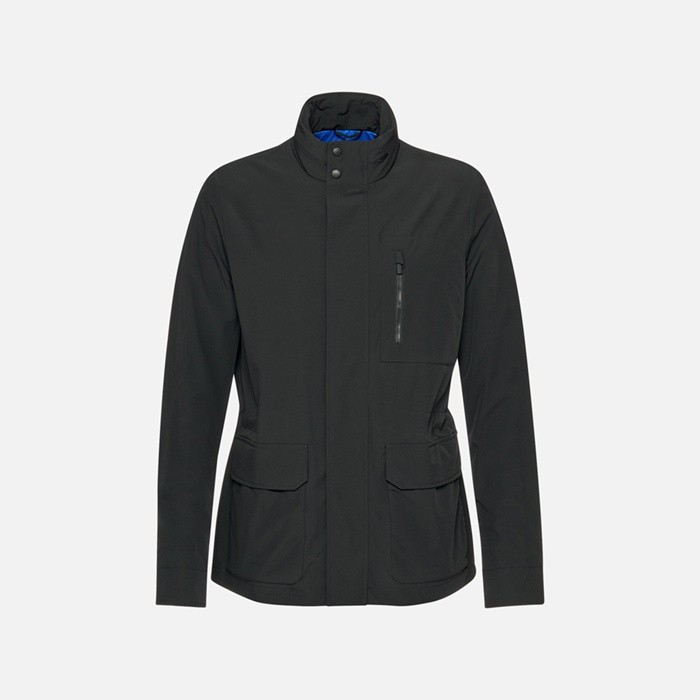 Mid-season jacket SPHERICA MAN Caviar | GEOX