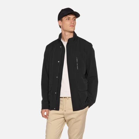Mid-season jacket SPHERICA MAN Caviar | GEOX