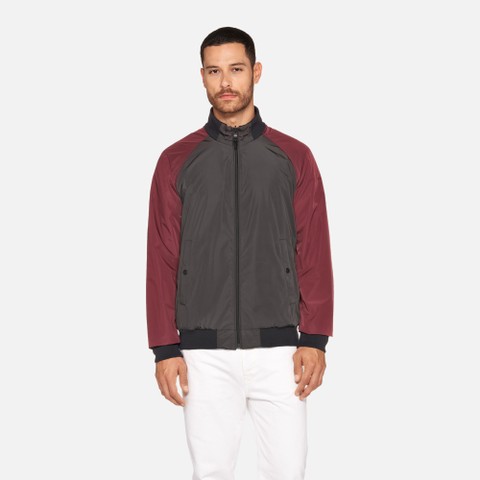 Bomber jacket SNAKE 2.0 MAN Periscope/Cordovan/Sky Captain - image number 1 | GEOX