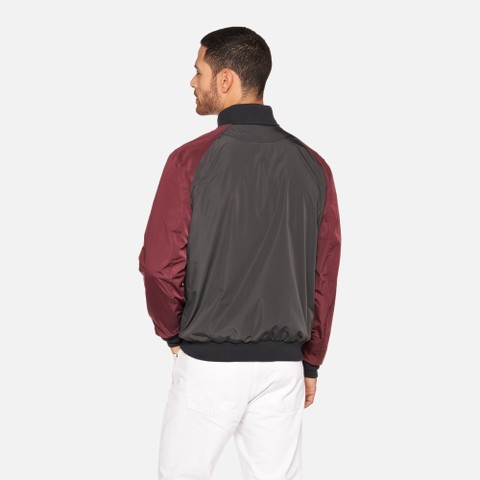 Bomber jacket SNAKE 2.0 MAN Periscope/Cordovan/Sky Captain - image number 2 | GEOX