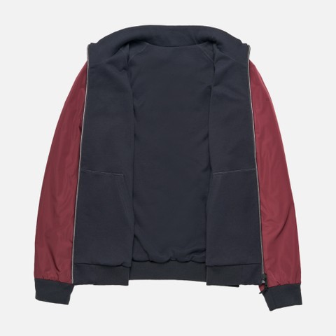Bomber SNAKE 2.0 HOMME Noir anthracite/Bordeaux/Bleu fonc&eacute; - image number 9 | GEOX