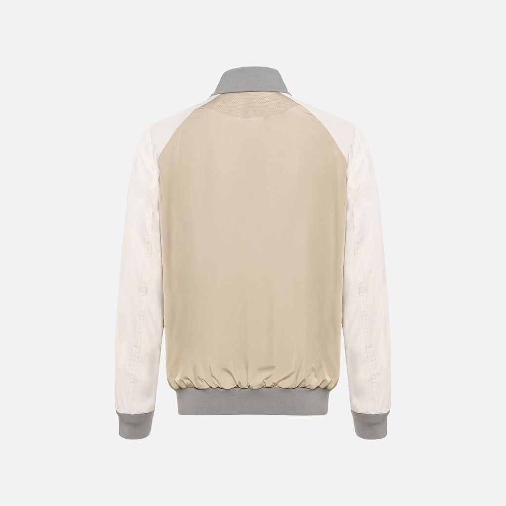 Bomber jacket SNAKE 2.0 MAN Humus/Moonbeam/Mid Mud - image number 5 | GEOX
