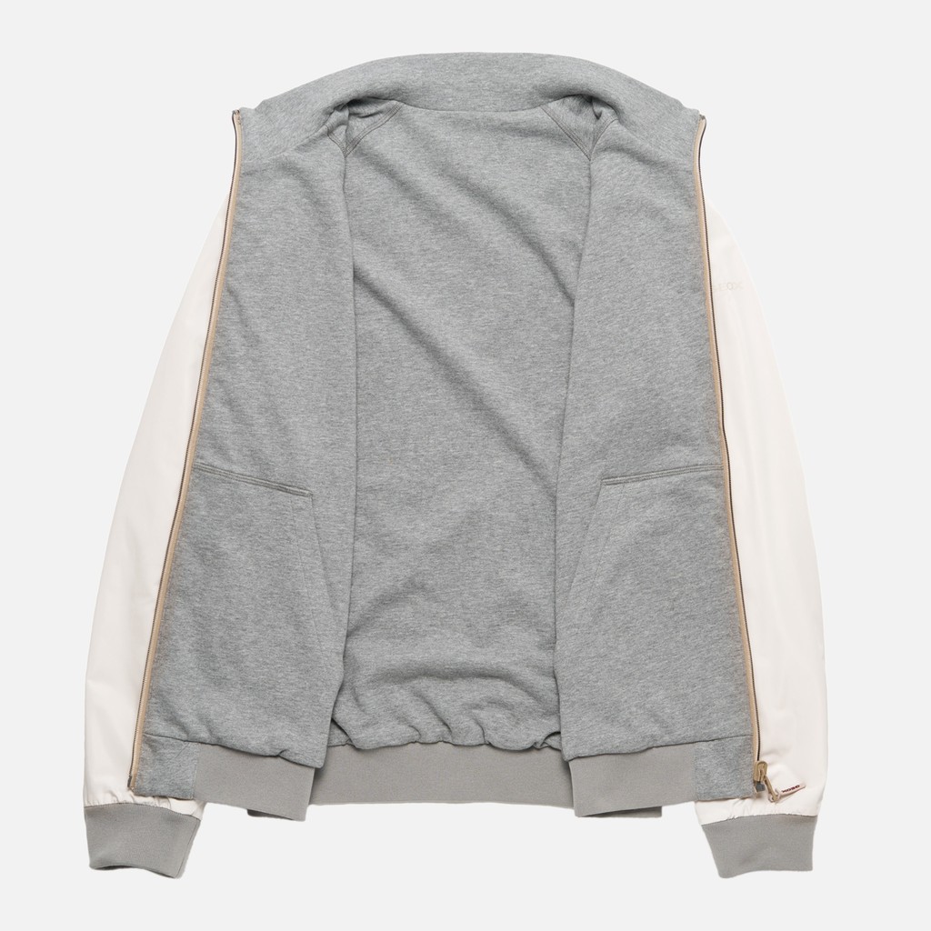 Bomber SNAKE 2.0 HOMME Beige/Blanc cass&eacute;/Beige clair - image number 9 | GEOX