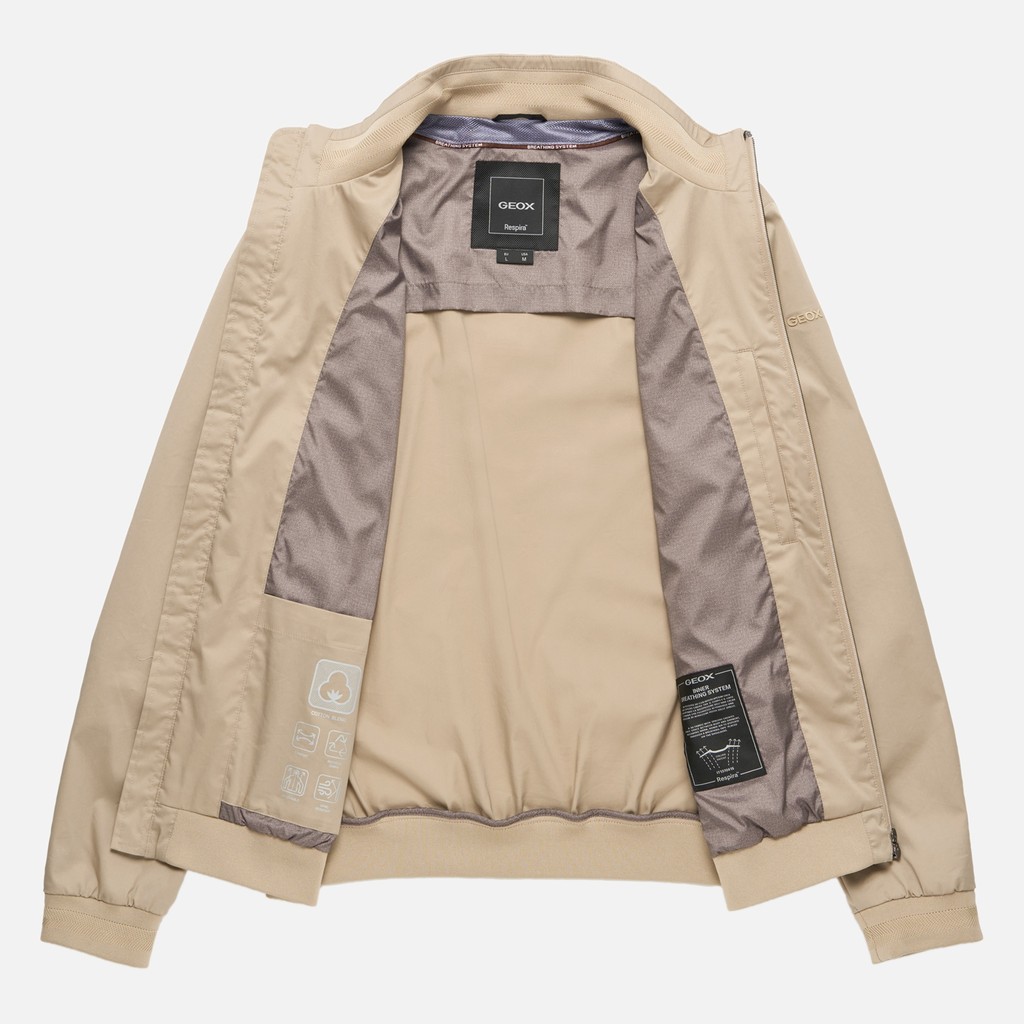 Bomber EOLO HOMME Beige - image number 9 | GEOX