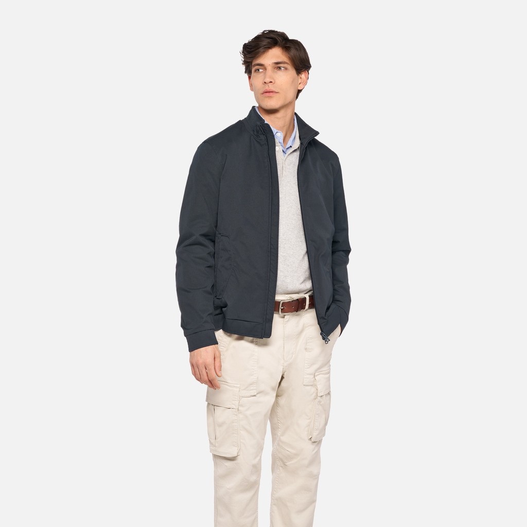 Bomberjacken JACOPO HERR Nachtblau - image number 0 | GEOX