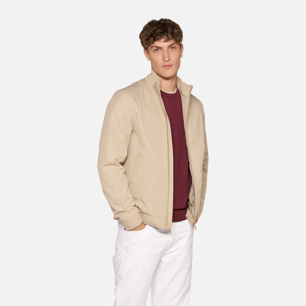 Bomber JACOPO HOMME Beige - image number 0 | GEOX