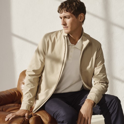 Bomber JACOPO HOMME Beige - image number 1 | GEOX