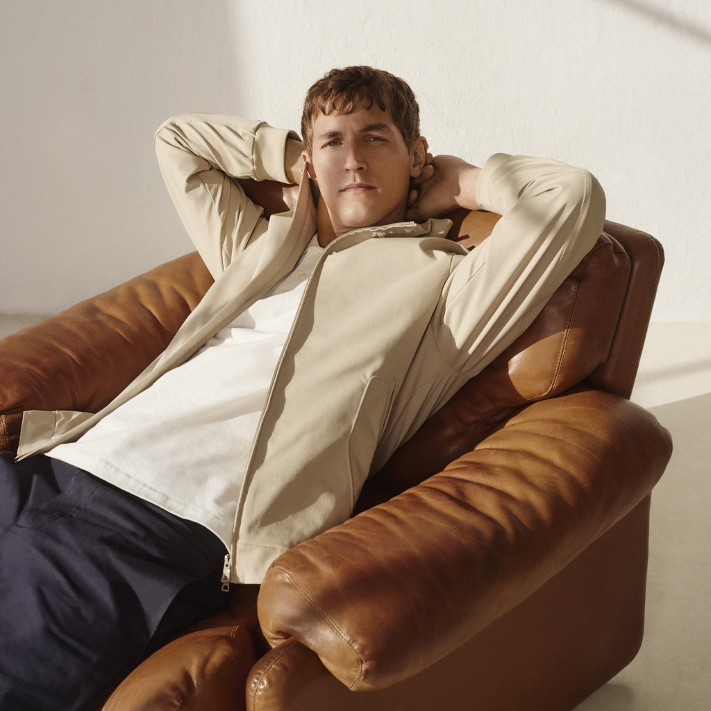 Bomber JACOPO HOMME Beige - image number 9 | GEOX