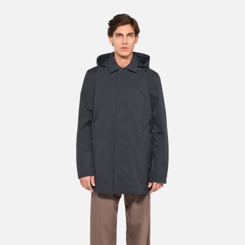 Veste &agrave; capuche JACOPO HOMME Bleu nuit - image number 2 | GEOX