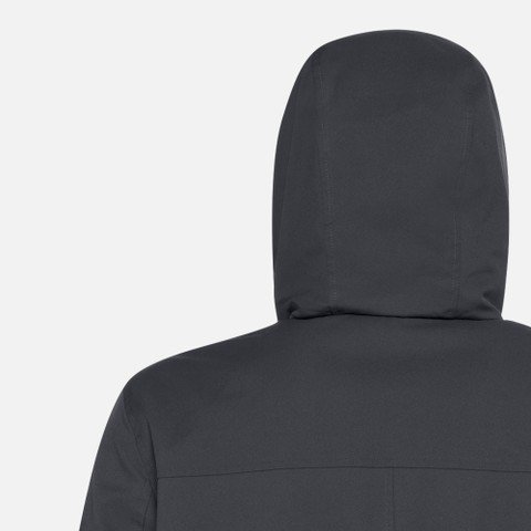 Veste &agrave; capuche JACOPO HOMME Bleu nuit - image number 3 | GEOX