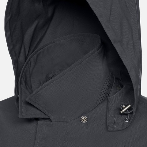 Veste &agrave; capuche JACOPO HOMME Bleu nuit - image number 4 | GEOX
