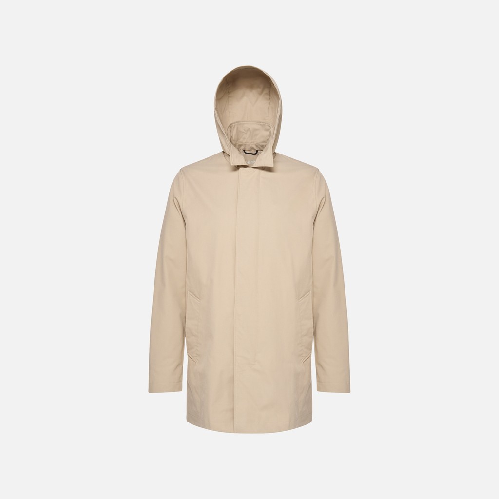 Jacket with hood JACOPO MAN Humus - image number 3 | GEOX