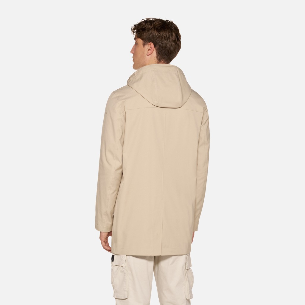 Jacket with hood JACOPO MAN Humus - image number 2 | GEOX