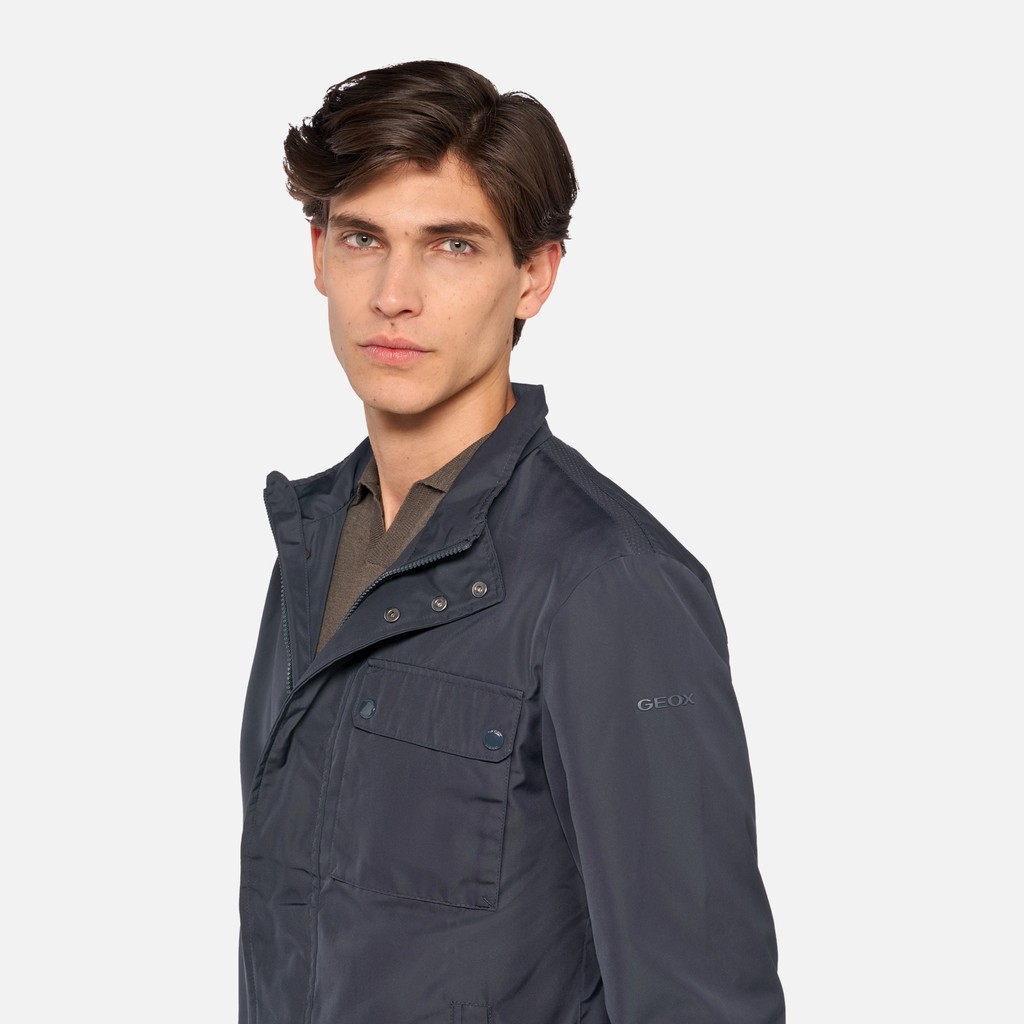 Mid-season jacket RENNY MAN Sky captain - image number 3 | GEOX