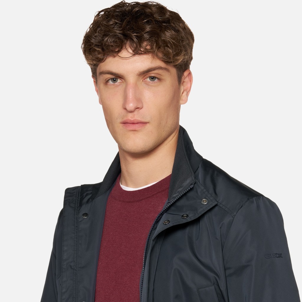 Mid-season jacket GARLAN MAN Sky captain - image number 3 | GEOX