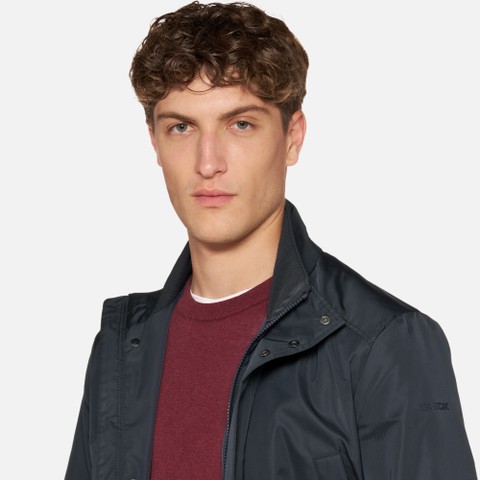 Mid-season jacket GARLAN MAN Sky captain - image number 3 | GEOX