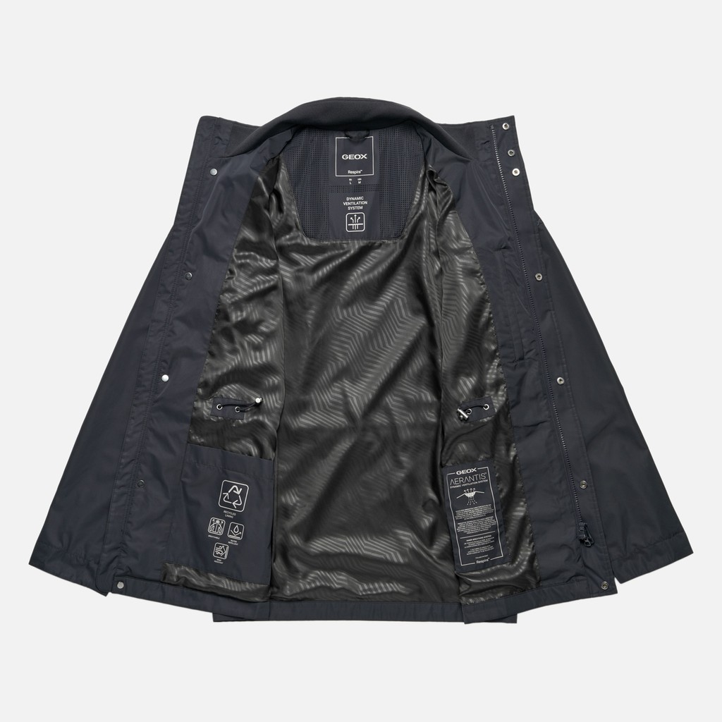 Mid-season jacket GARLAN MAN Sky captain - image number 9 | GEOX