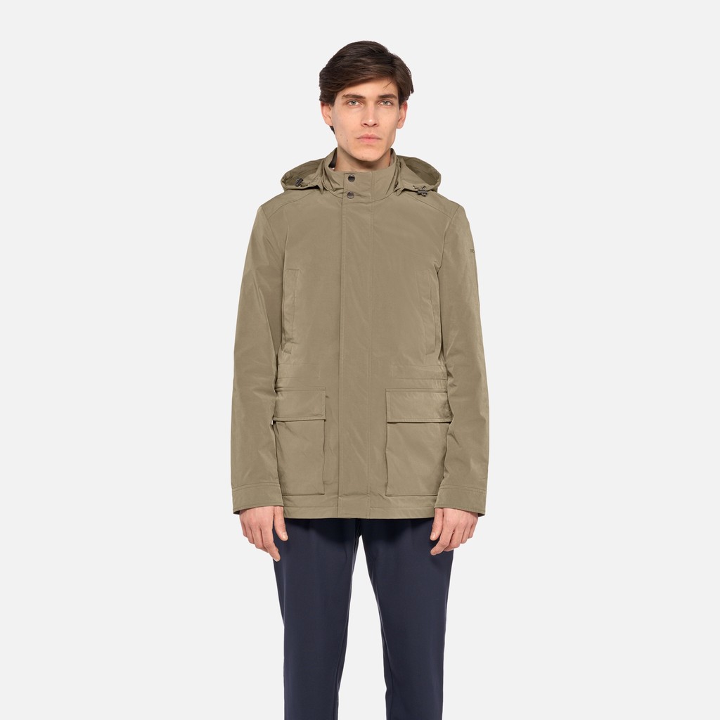 Veste mi-saison DAMON HOMME Brun vert - image number 1 | GEOX
