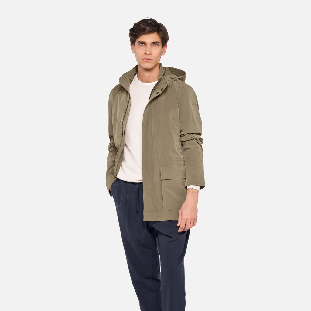 Veste mi-saison DAMON HOMME Brun vert - image number 0 | GEOX
