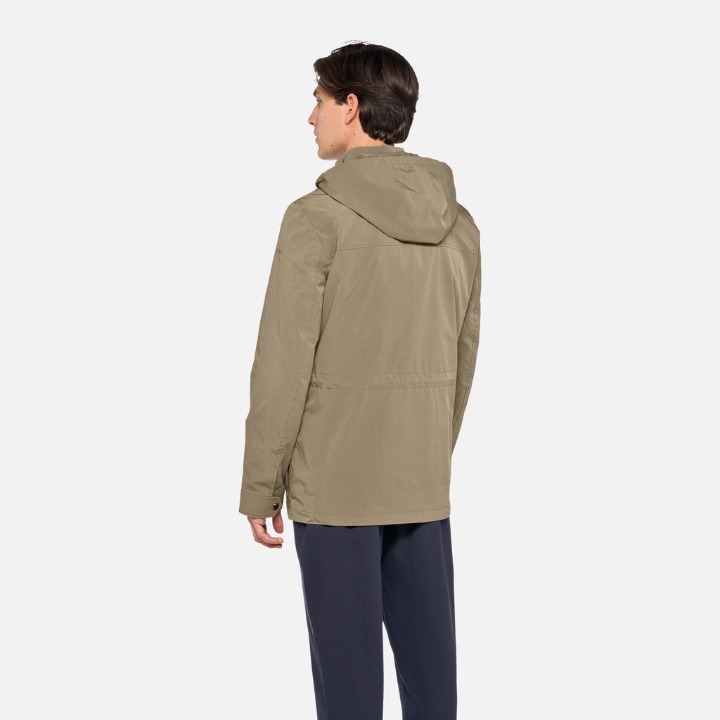 Veste mi-saison DAMON HOMME Brun vert - image number 2 | GEOX