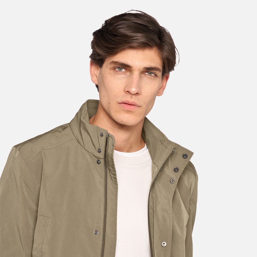 Veste mi-saison DAMON HOMME Brun vert - image number 3 | GEOX