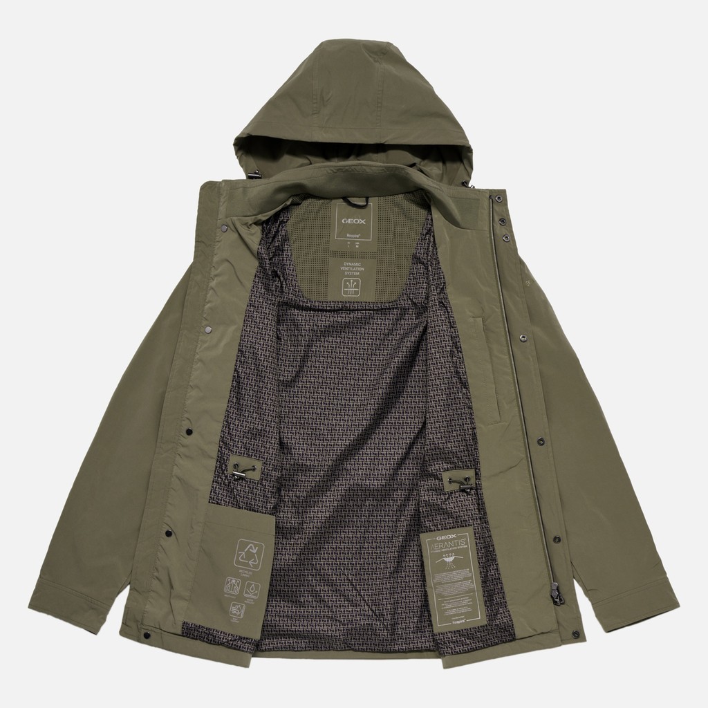 Veste mi-saison DAMON HOMME Brun vert - image number 9 | GEOX