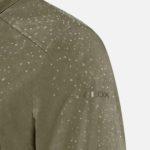 Giacca mezza stagione DAMON UOMO Verde fango - image number 10 | GEOX