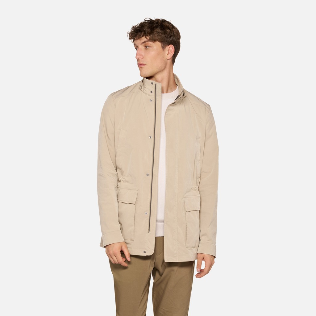 Mid-season jacket DAMON MAN Humus - image number 0 | GEOX