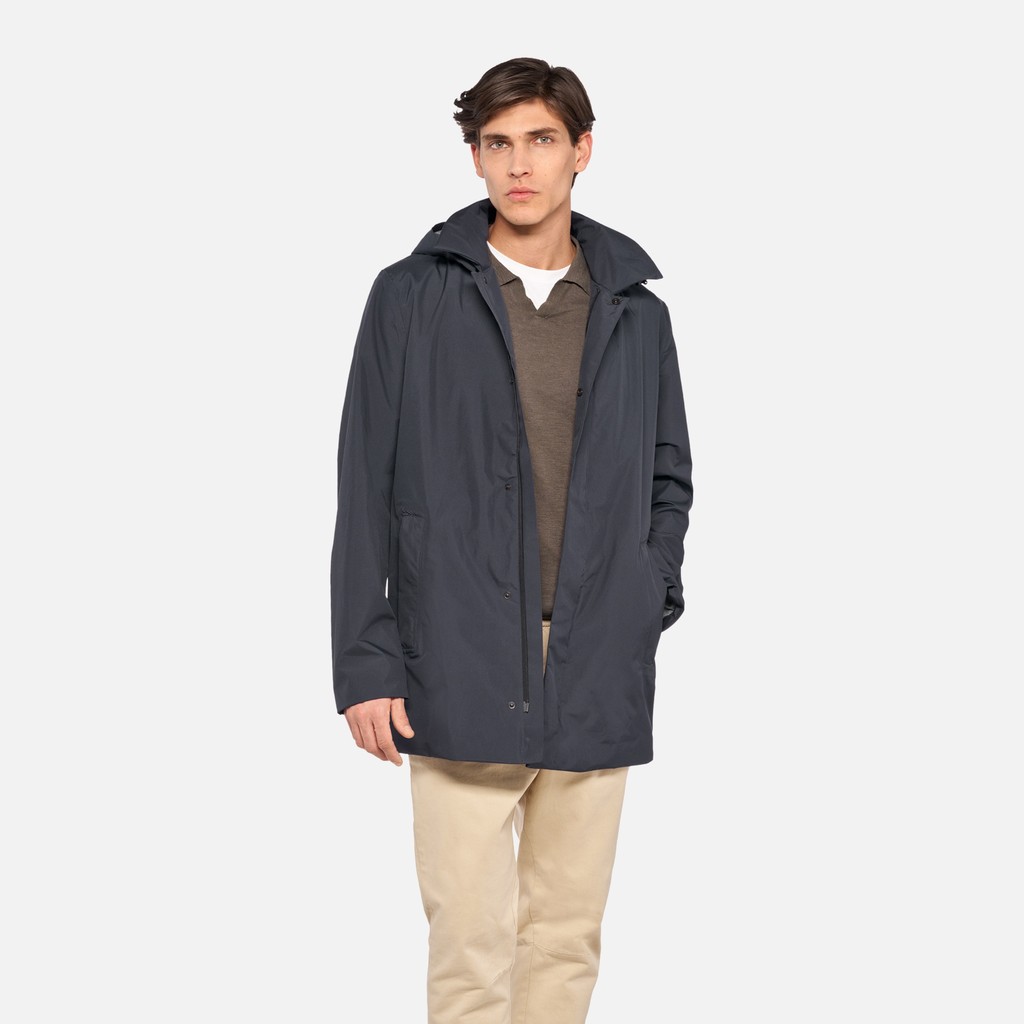 Wasserdichte Jacke DORAY ABX HERR Nachtblau - image number 0 | GEOX