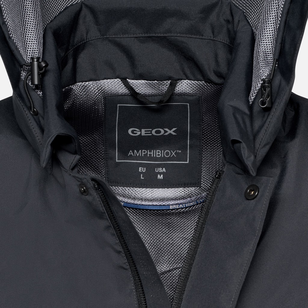 Waterproof jacket DORAY ABX MAN Sky captain - image number 4 | GEOX