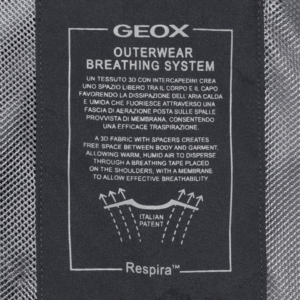 Waterproof jacket DORAY ABX MAN Sky captain - image number 11 | GEOX