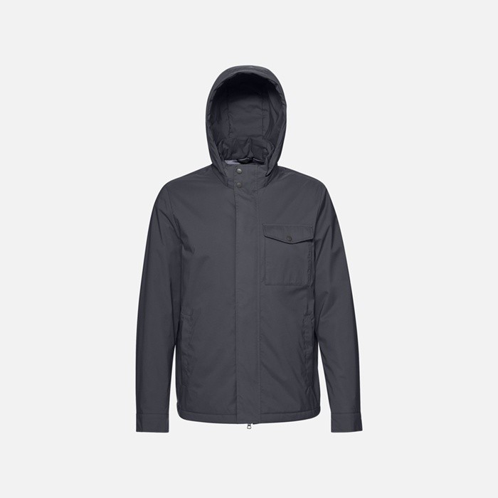 Jacke mit Kapuze DUBLIN HERR Nachtblau | GEOX